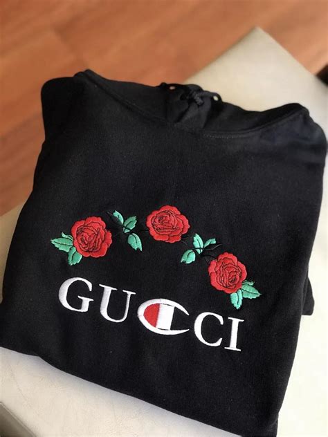 gucci x champion|gucci x champion embroidered hoodie.